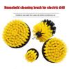 Electric Scrubber Grill Brush Kit 2/3.5/4'' Power Cleaning Brush For Car Bathroom Floor, Tub Shower Grout Nylon Attachments