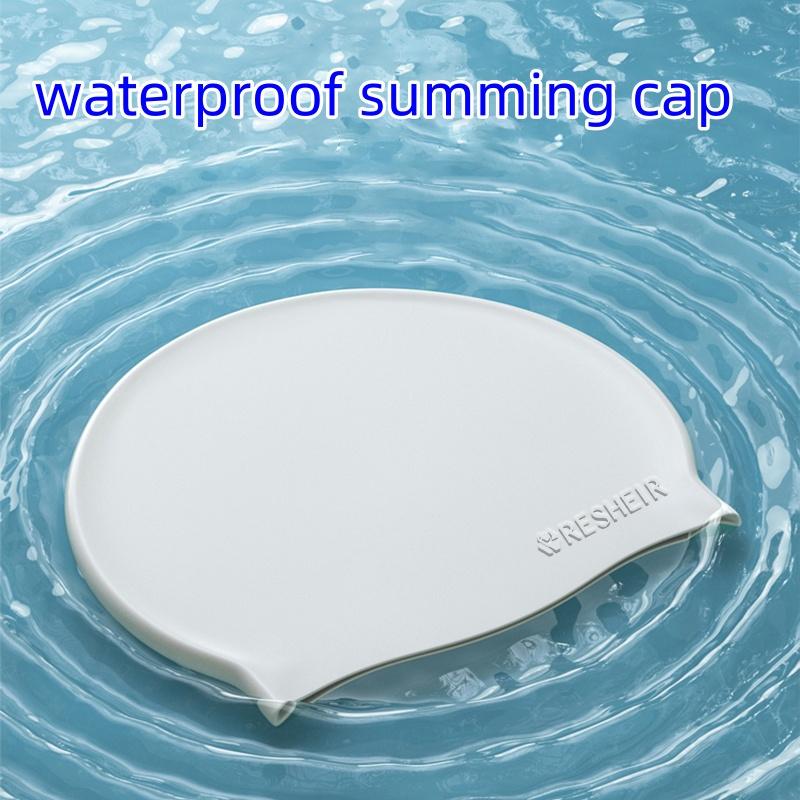 Silicone Waterproof Swimming Cap High Elastic Swim Cap for Women and Men