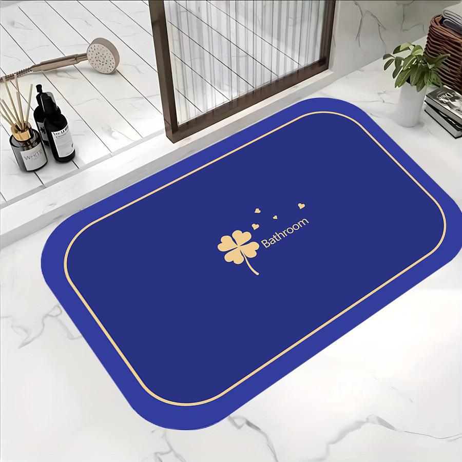 50*80 Diatomitové rychleschnoucí koupelnové předložky - Protiskluzový absorpční koberec s geometrickým vzorem pro sprchové kabiny a vstupní předložky do koupelny