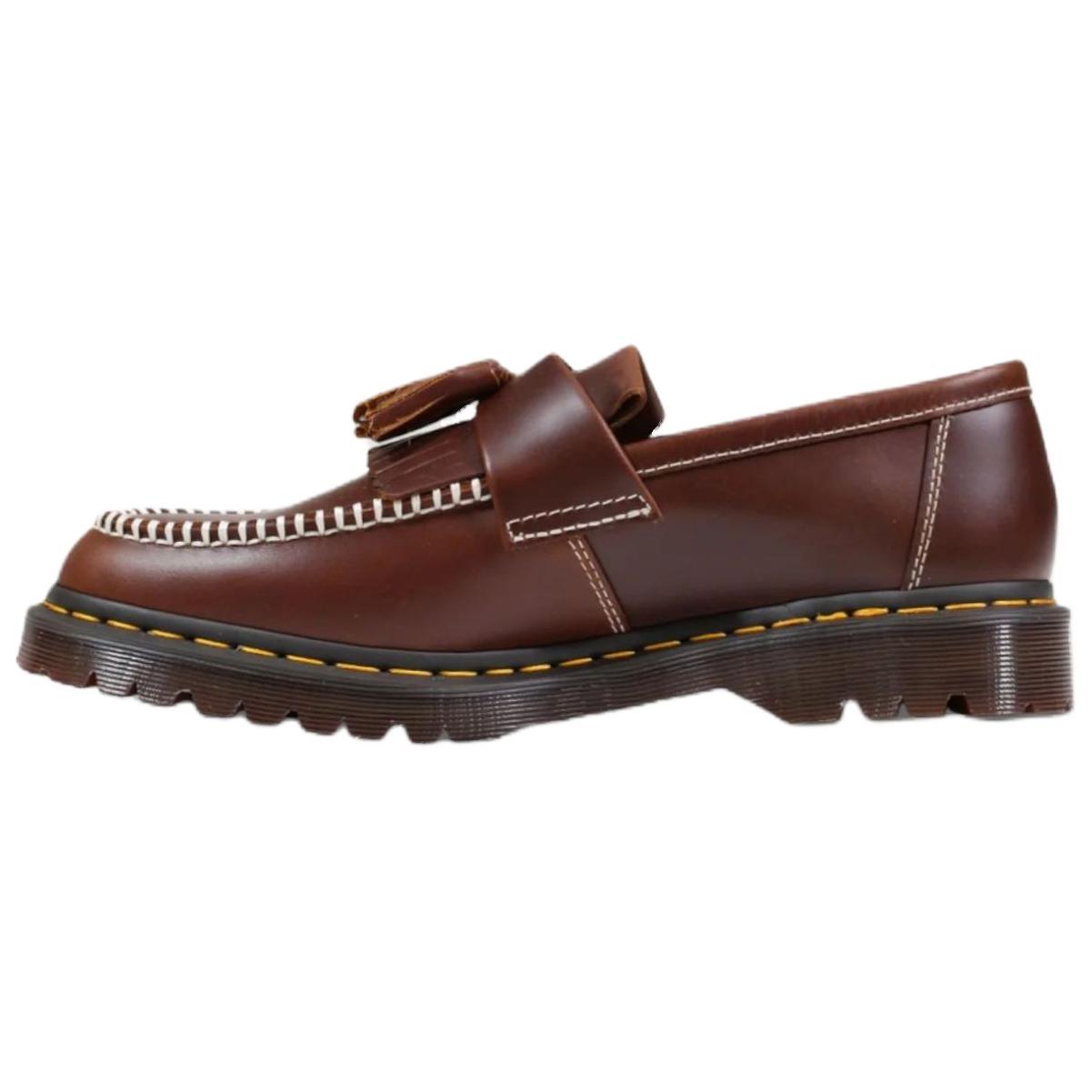 Dr. Martens Adrian Ben Butterscotch Orleans Leather Minimalist Comfortable Loafers Men loafers Red-Brown 42849200 41