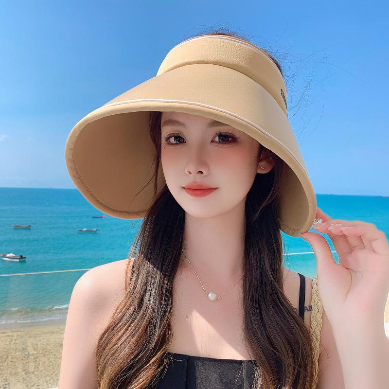 Summer Sun Visor Hat for Women - Breathable, Adjustable, Wide Brim with UV Protection - Perfect for Beach & Outdoor Activities