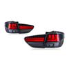 LED Taillight Assembly with Flowing Turn Signal for 2009-2015 Toyota Wish