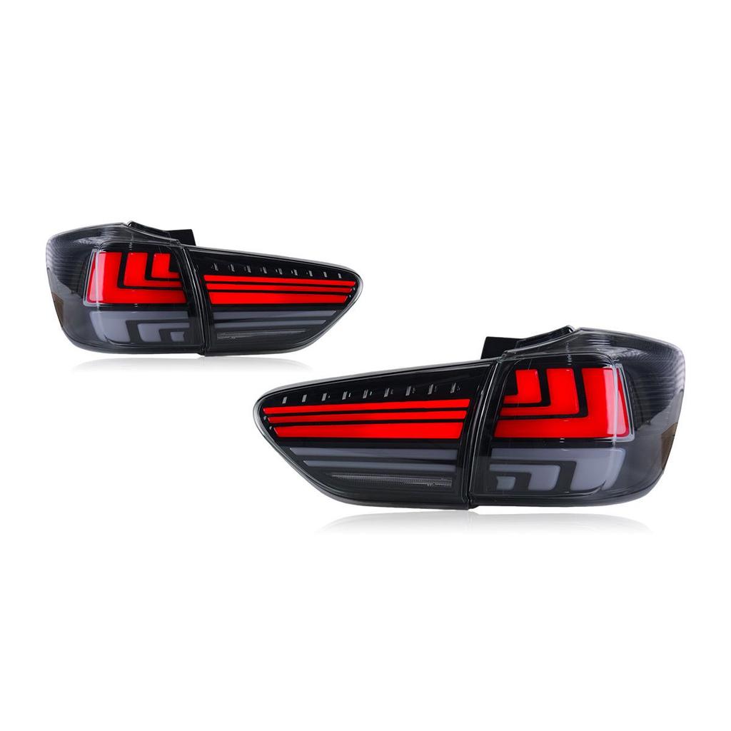 LED Taillight Assembly with Flowing Turn Signal for 2009-2015 Toyota Wish