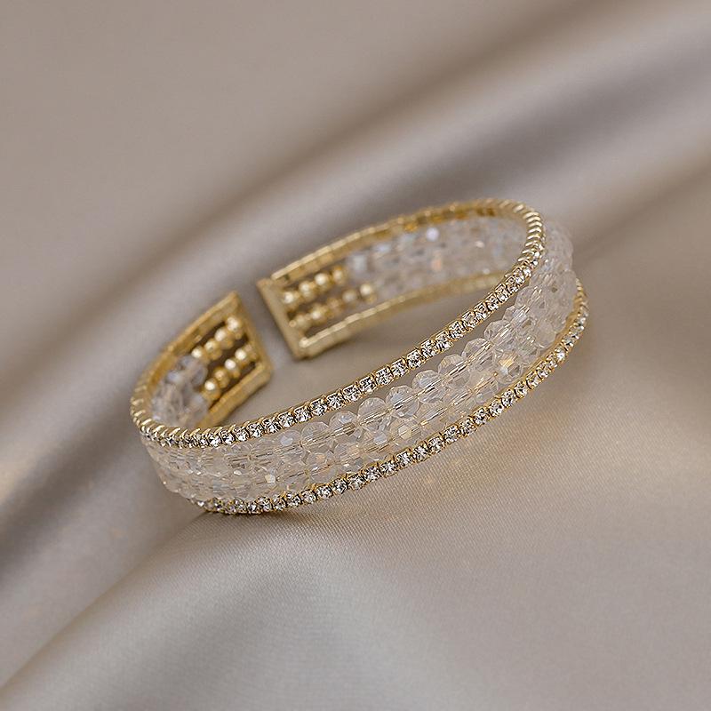 Zirkonový mikro-intarzovaný lehký luxusní retro náramek: Všestranný špičkový dámský náramek