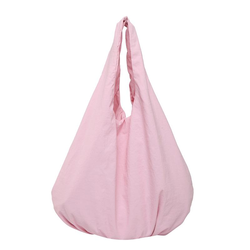 2025 New Armpit Large-capacity Cloth Bag Women's Rice Pure Fashion Casual Shoulder Bag Simple Texture Shopping Bag