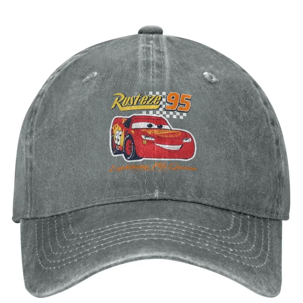 Lightning McQueen Baseball Cap Cartoon Red Car Fashion Women Unisex Trucker Hat Sunscreen Kpop Rock Baseball Caps Gift