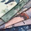 0.5m/1m/2m Encrypted Cotton Linen Retro Chinese Ink Style Fabric For Decorative Cloth Tablecloths Curtains Handmade DIY Fabric