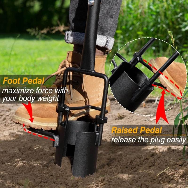 Tall Execution Aluminum Planting Aid Tool For Quick Soil Penetration In Professional Nurseries And Home Terrain M4YD