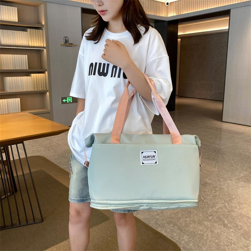 New foldable travel bag, short-distance portable, large-capacity fitness bag, light, ready for delivery, storage, business trip duffel bag