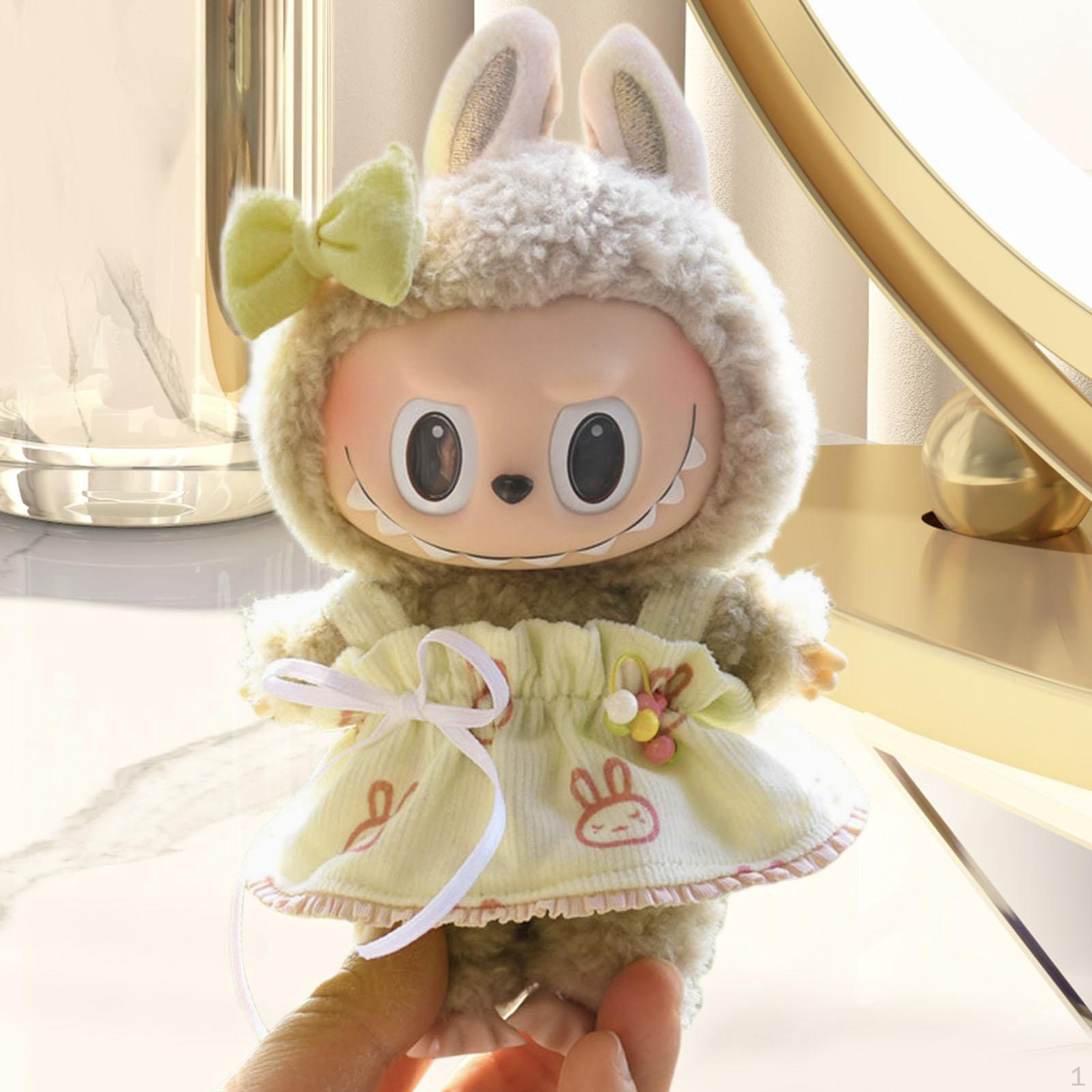 

Одежда для 6-дюймовой куклы, комплект одежды с бантом на голове, платье для фигурок bow knot