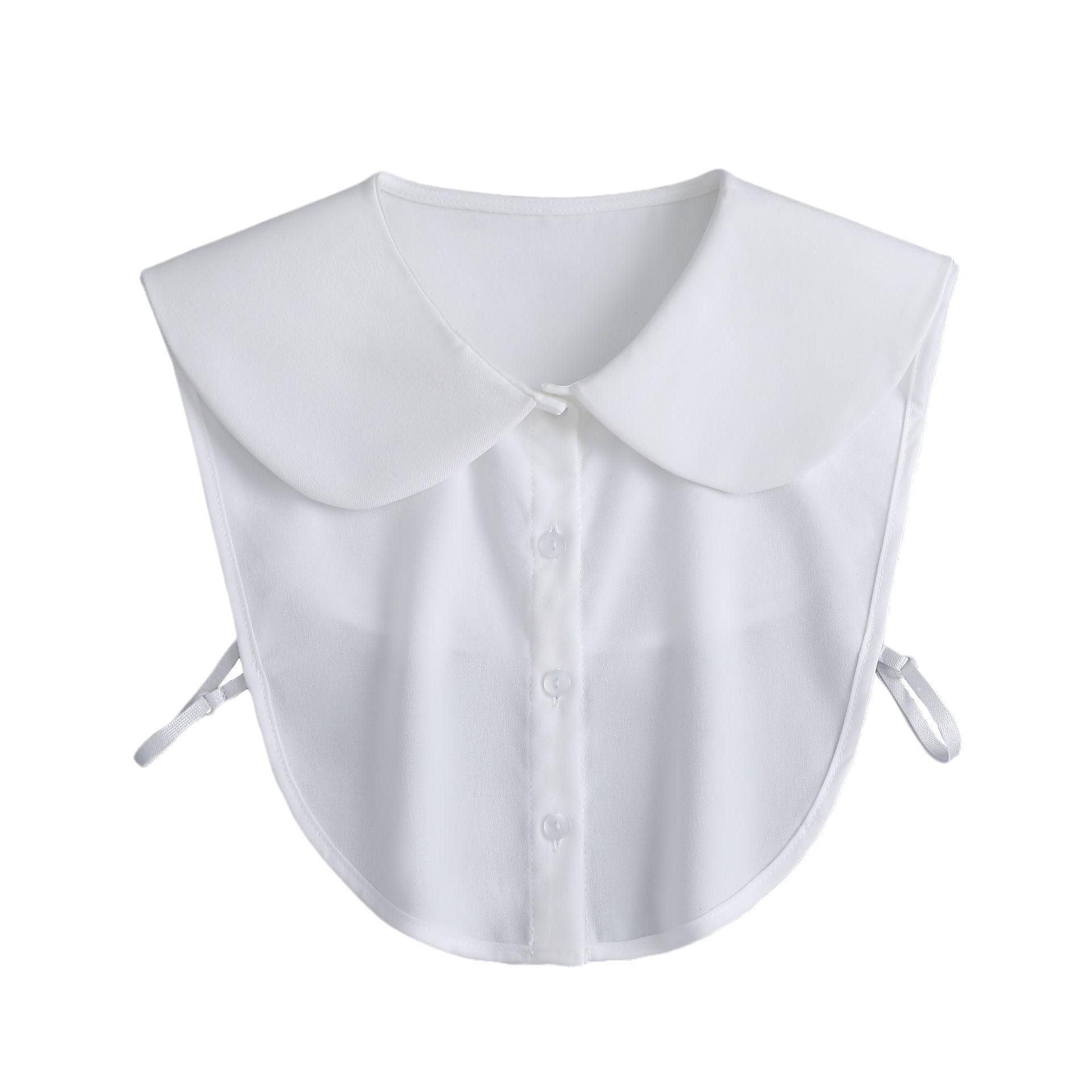 

Женский хлопковый съемный воротник для свитера, блузки, рубашки, искусственный воротник, декоративный женский белый полурубашка, аксессуар с накладным воротником