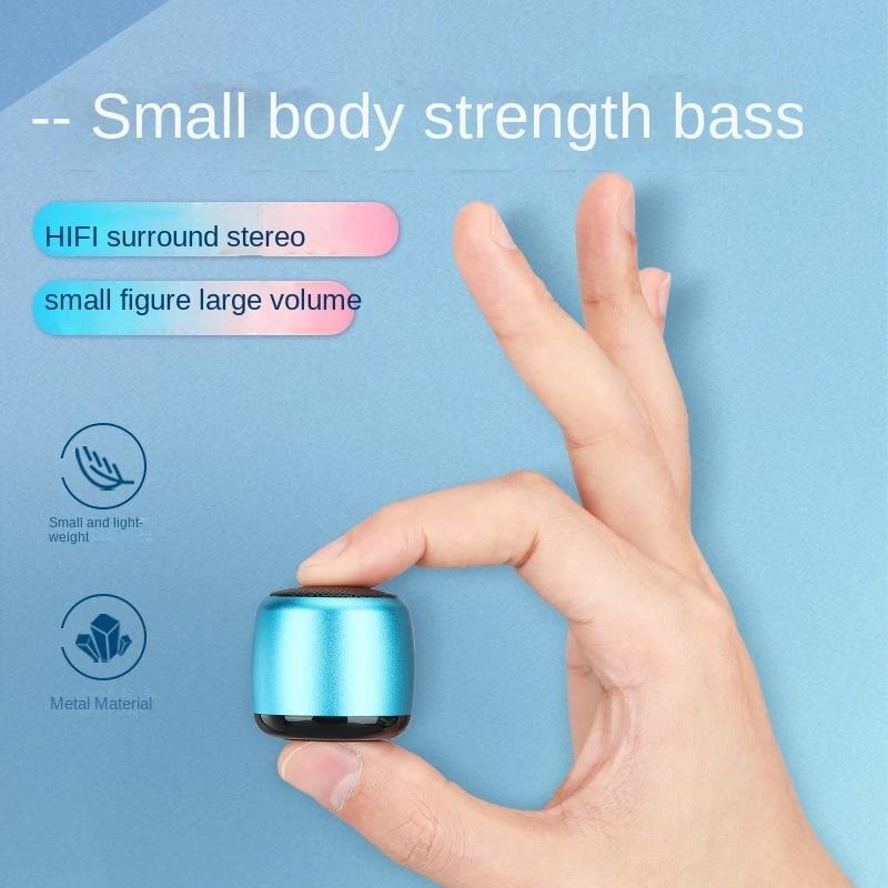 

Мини-динамик Bluetooth, бытовой уличный 3D HIFI стерео, беспроводной громкий сабвуфер, небольшой портативный двойной динамик из алюминиевого сплава