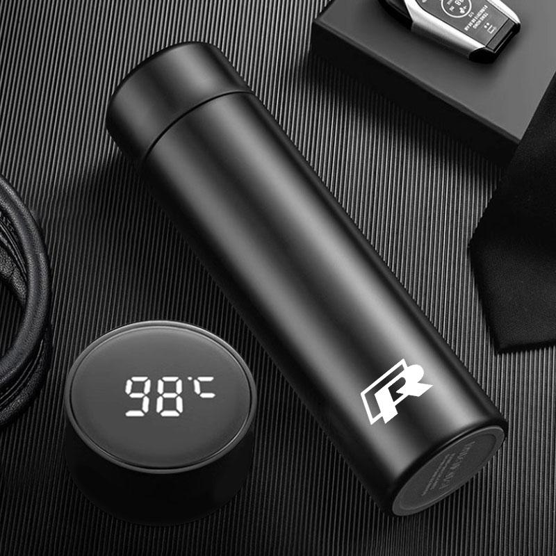 VW Car Vacuum Cup 304 Stainless Steel 500ML Thermos Mug For Volkswagen GTI Polo Golf Arteon Tiguan Touareg CC Amarok ID.3 ID.4