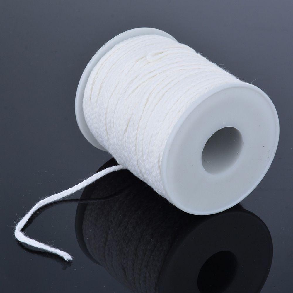 Supplies Environmental Spool Cotton Wick Square Braid Candlestick Sustainer Tabs Wax Candle Core