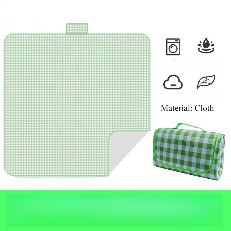 

Складной коврик для пикника, портативный коврик для песка и пляжа, нетканый материал, утепленная палатка, одеяло для кемпинга, влагостойкий коврик для пикника на открытом воздухе 100x150cm зелёный