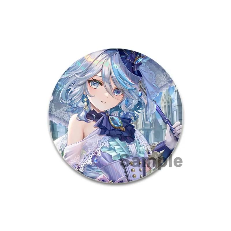 

Значок аниме Genshin Impact размером 32/44/58 мм, симпатичная девушка, брошь Furina для лацкана, ручная работа, для рюкзака, одежды, аксессуаров, ювелирных изделий, подарков 32mm