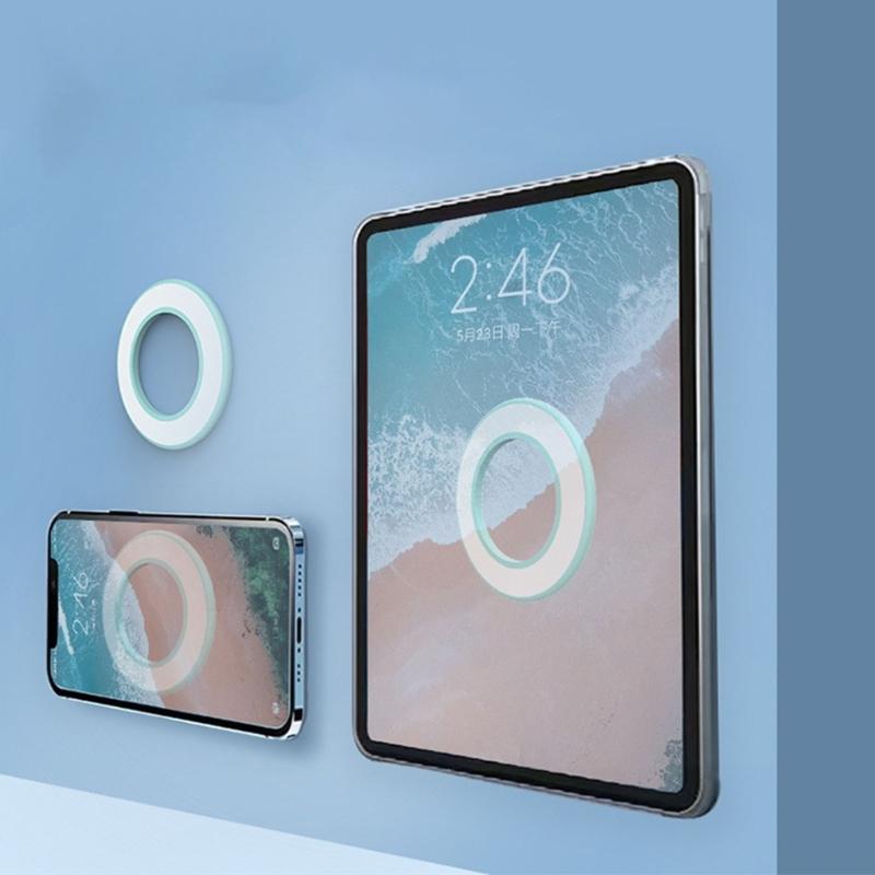 Versatile Magnetic Mount Phone Holder Wall Mount for Mobile Devices Strong Adhesive Backing Easy Installation Durable