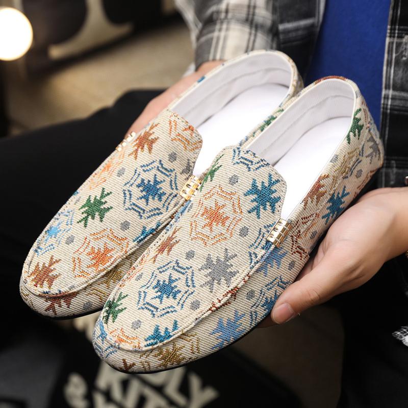 Fashion Luxury Brand Men Loafers Fashion Breathable Men Casual Shoes Comfort Slip-on Mens Driving Shoes Lightweight Lazy Shoes Moccasins