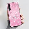 Hülle für Sony Xperia 1 II 1 III Luxus Mode Schmetterling Blume Schwarzes Silikon TPU Weiche Handyhülle für Sony 1II 1III Rückseite
