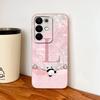 For Realme C85 Pro Phone Case Cute Panda Letters Soft Liquid Silicone Lightweight Funda For Realme C 85 Camera Protection Cover