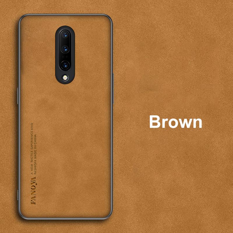 Lyxigt läderfodral för OnePlus 7 7T 8 Pro 8T fodral Matt silikontelefonfodral för OnePlus 5 5T 6 6T One Plus 7 8 T 7Pro Coque