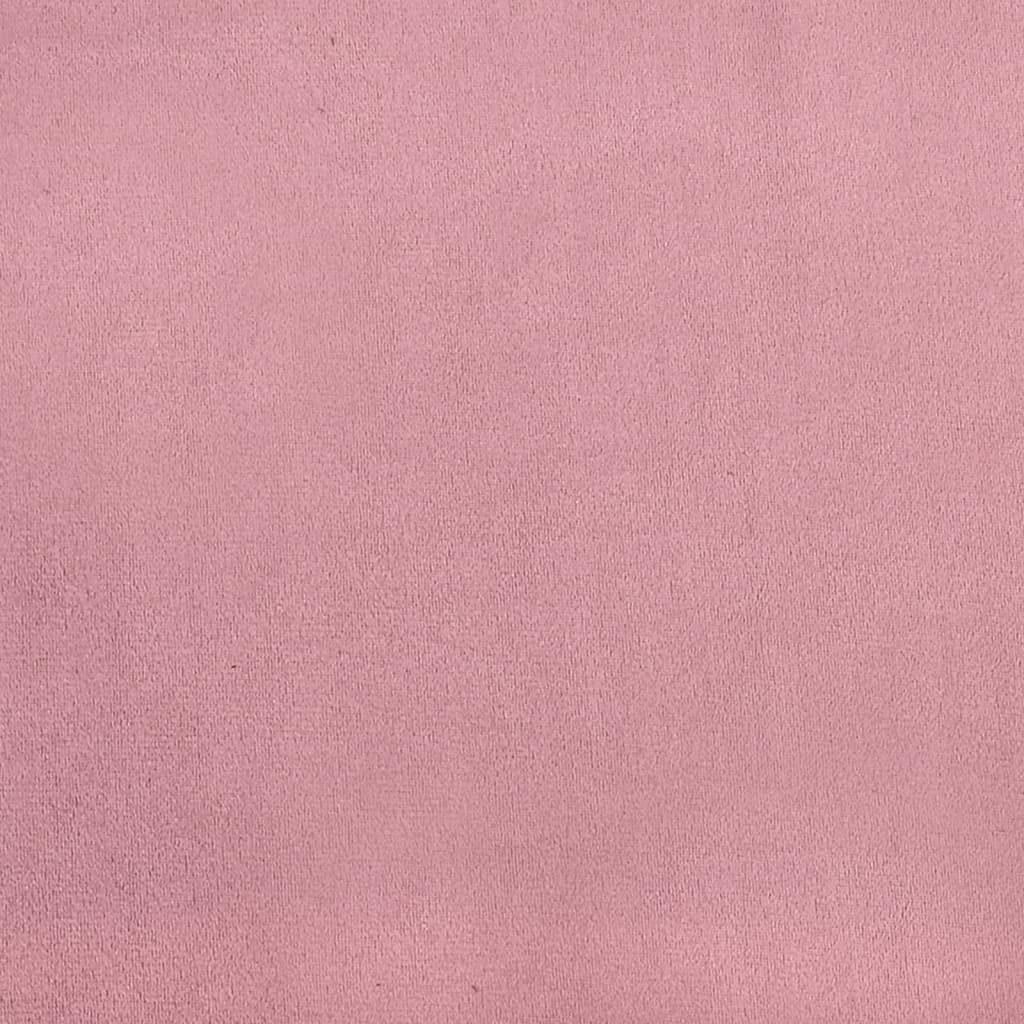 Vidaxl 3-Seater Sofa With Cushions, Pink, 180 Cm, Velvet