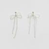 Ribbon Beads Drop Earrings