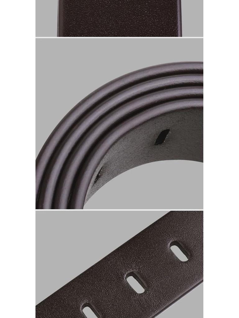 Pinduoduo Heißer Verkauf: Jeepuo Herren Echtleder Dornschließe Rindsleder Casual Koreanischer Stil Jeansgürtel