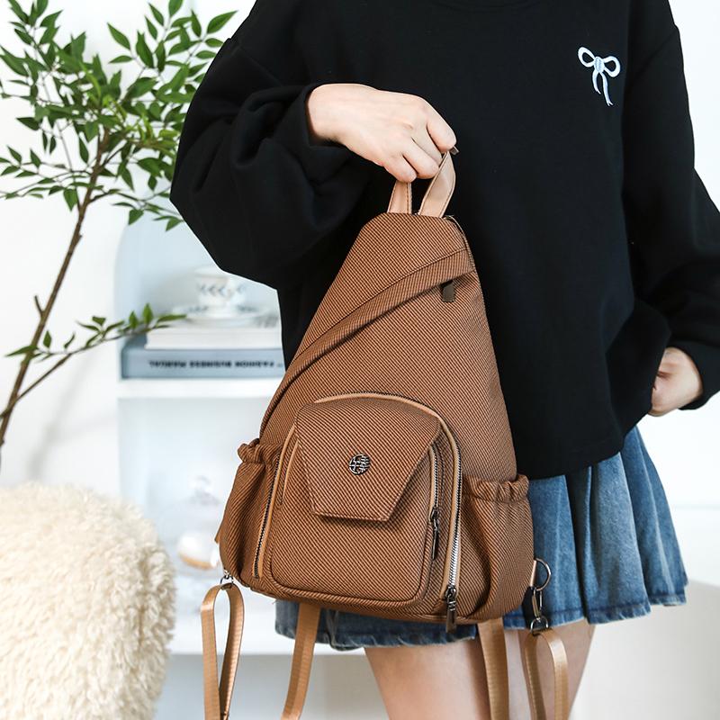 Multifunktionale Brusttasche Damen Schultertasche Rucksack mit großem Fassungsvermögen