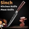 Coltello da cucina affilato in acciaio inossidabile, coltello da cucina laser Damaso per disossare e sbucciare, coltello da cucina da 5 pollici, accessori da cucina per tagliare la carne