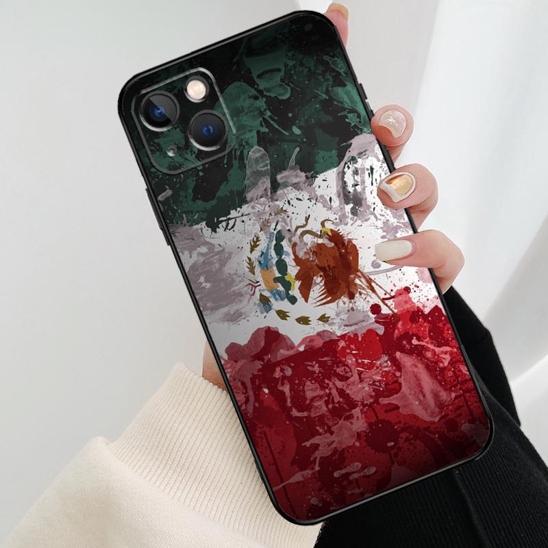 Mexico Mexican Flag Phone Case For iPhone 17 Pro Max 16 15 11 13 12 14 Pro Max mini 15 16 Plus 16e 17 Air Cover