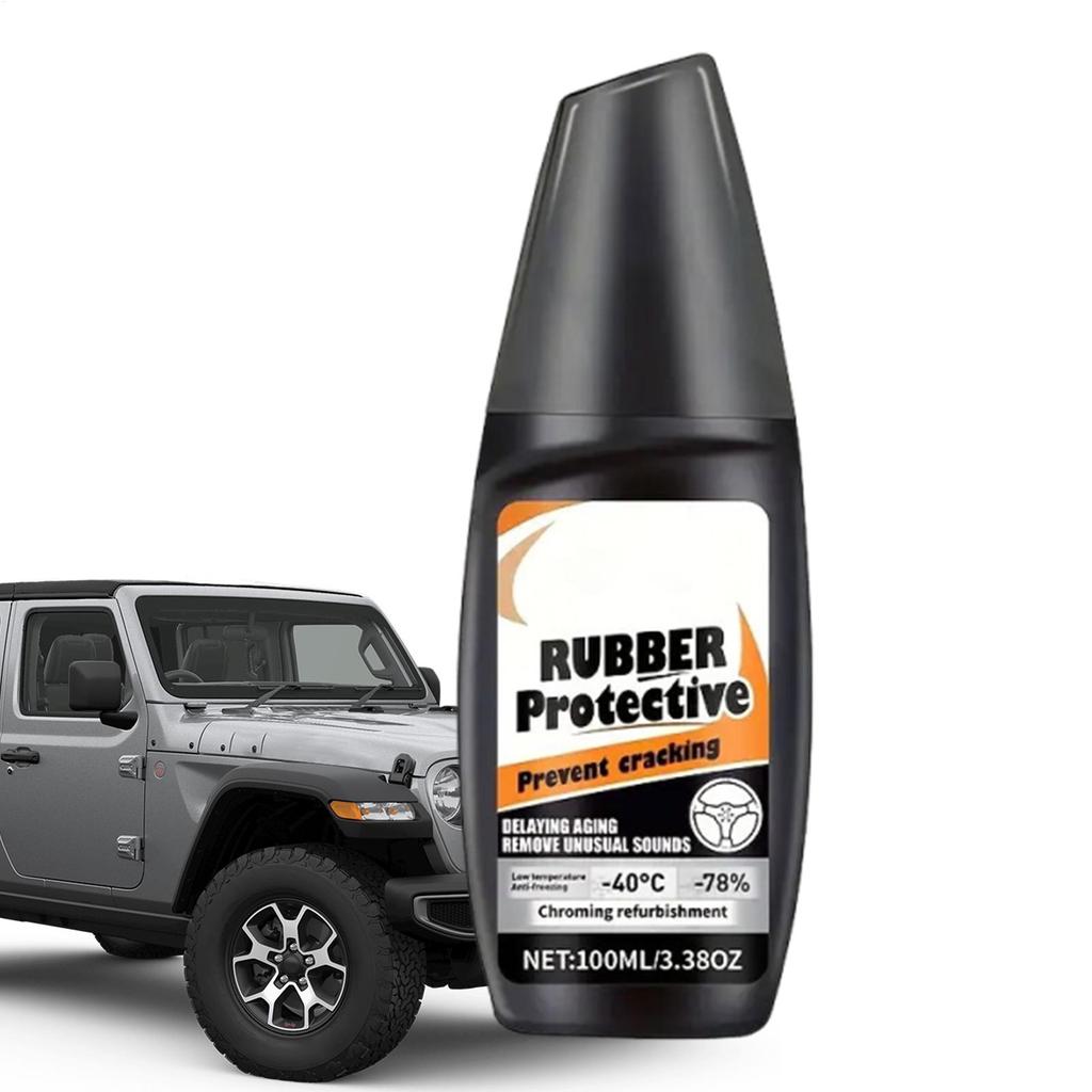 Car Rubber Strip Maintenance Agent 100ml Car Rubber Seal Restorer Automotive Sealant Strip Anti-aging Preventing Cracking Agent