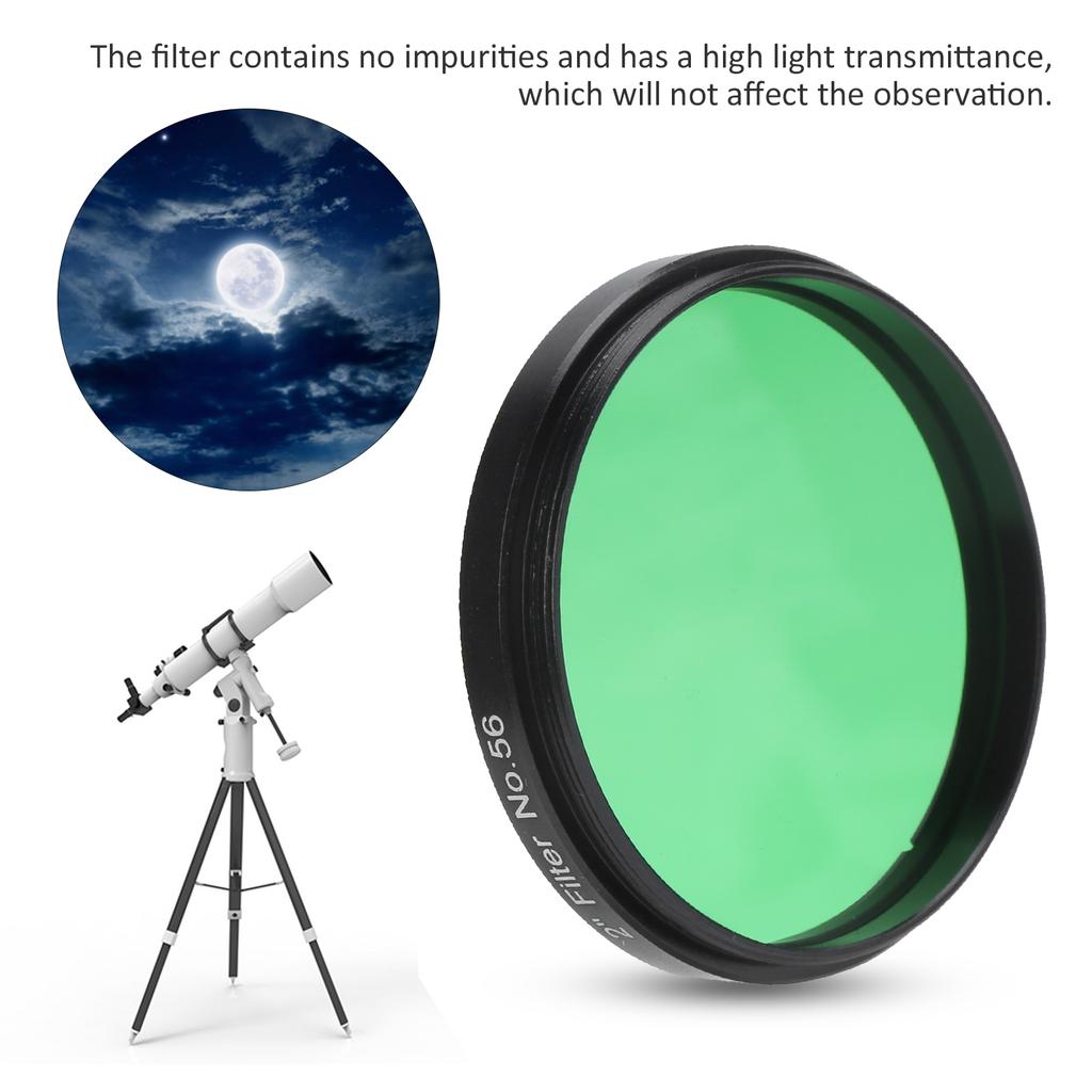Astronomical Telescope Filter 2 Inch 50.8mm Aluminium Alloy Moon Filter Telescope Accessories