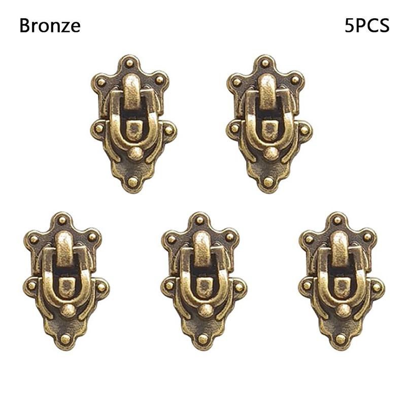 5pcs High Quality Mini Metal Crafts Lock 4 Colors DIY Manual Luggage Trunk Lock Doll Accessories