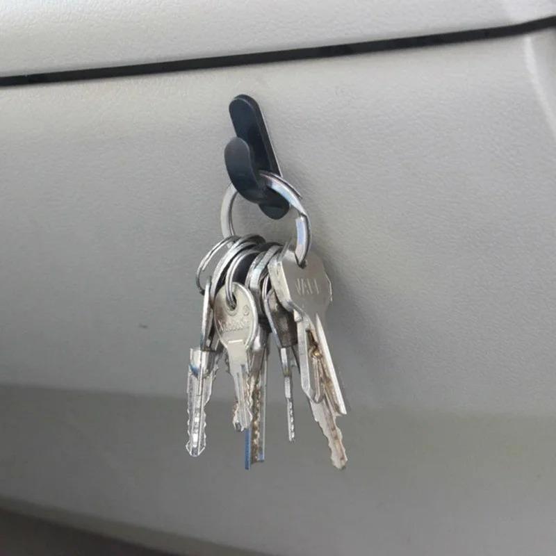 Car Self-Adhesive Hooks Mini Holder Auto Interior Organizer Ornaments Hook Home Bathroom Universal Holder Hooks Car Pendant