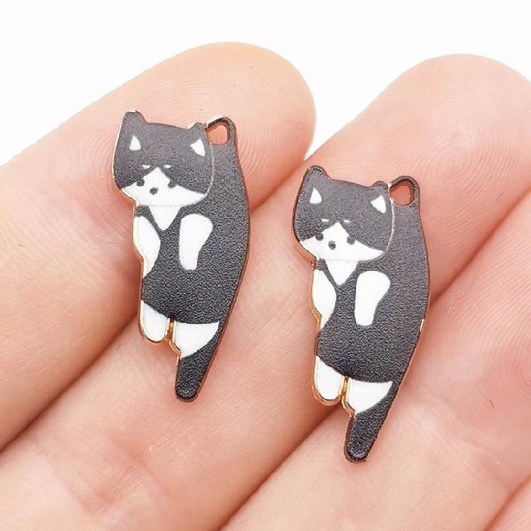 10Pcs Jewelry Making Tassels Animals Cat Pendant for Bracelets Keychain Crafts