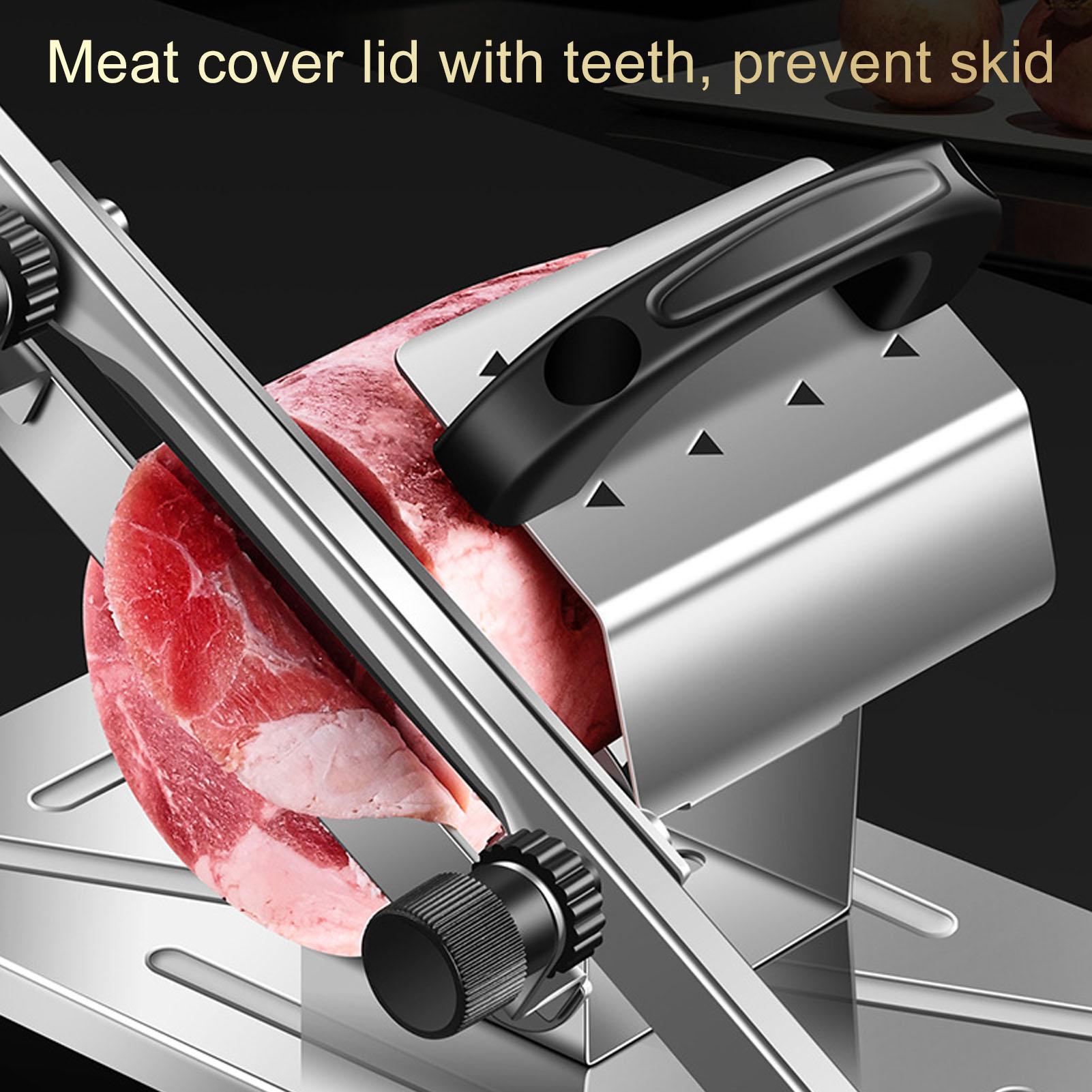 Manual   Meat Slicing Machine Stainless Steel Mutton Roll Food Cutter for Home Cooking