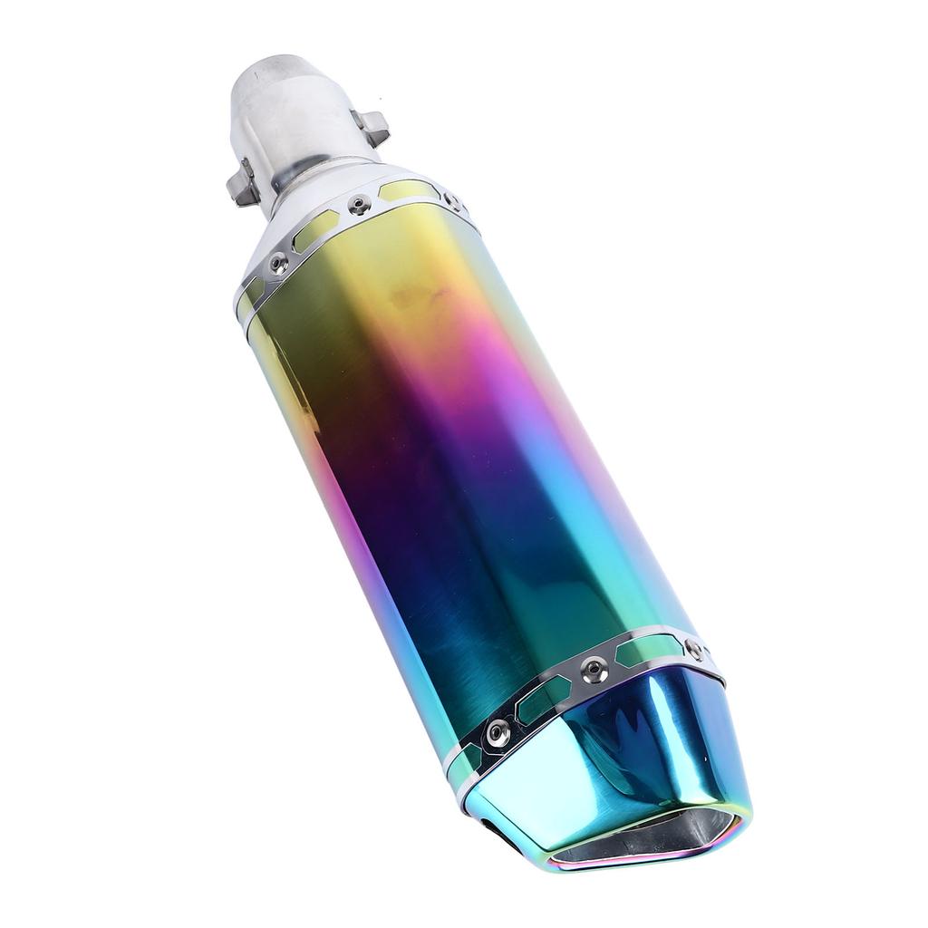 Motorcycle Exhaust Tip Pipe Large Displacement Stainless Steel Colorful Case Universal Outlets End Tailpipe for 51mm