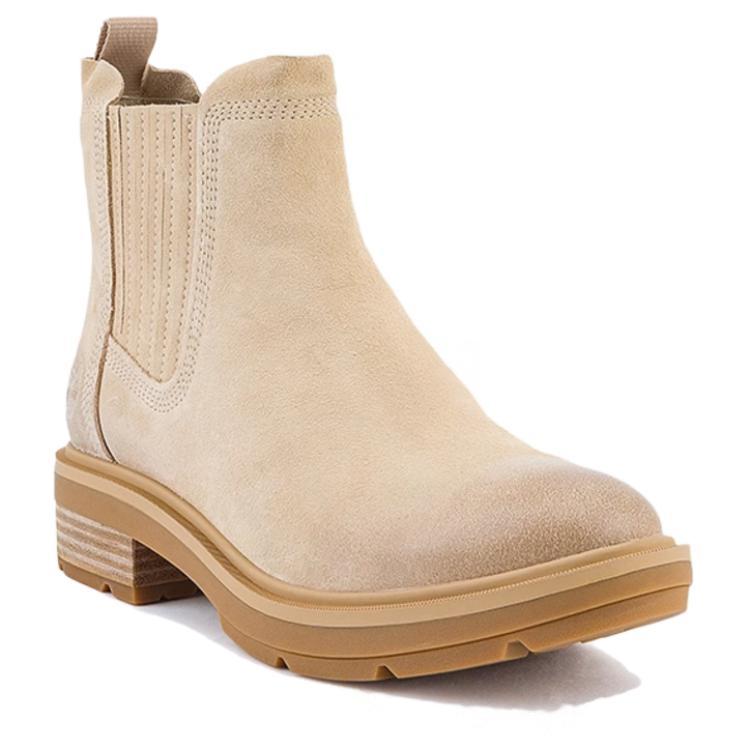 Timberland Brimfield Comfortable Versatile Short Chelsea Boots Women boots Light-Beige A2PBB-ER3