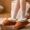 Bag Heel Wool Cotton Slippers Winter Wear High-top Thick-soled Plush Snow Boots Integrated Thermal Cotton Slippers