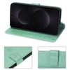 Protective Case - BOOLING - for Samsung Galaxy S25 Edge - Green Leather Effect Plant Pattern - 2 Tempered Glasses