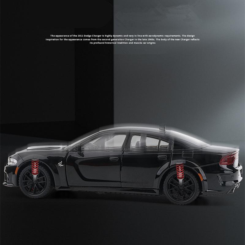 1/32 DODGE Charger SRT Hellcat Legierung Sportwagen Modell Diecast Spielzeug Muscle Vehicles Automodell Simulation Ton und Licht Kindergeschenk