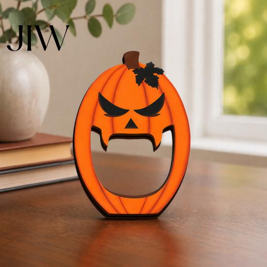 Halloween Tiered Tray Decor Wooden BOO Ornaments for Tabletop Decor, Boo Letter Wood Signs Creative Decorations Festive Holiday Home Party Solid