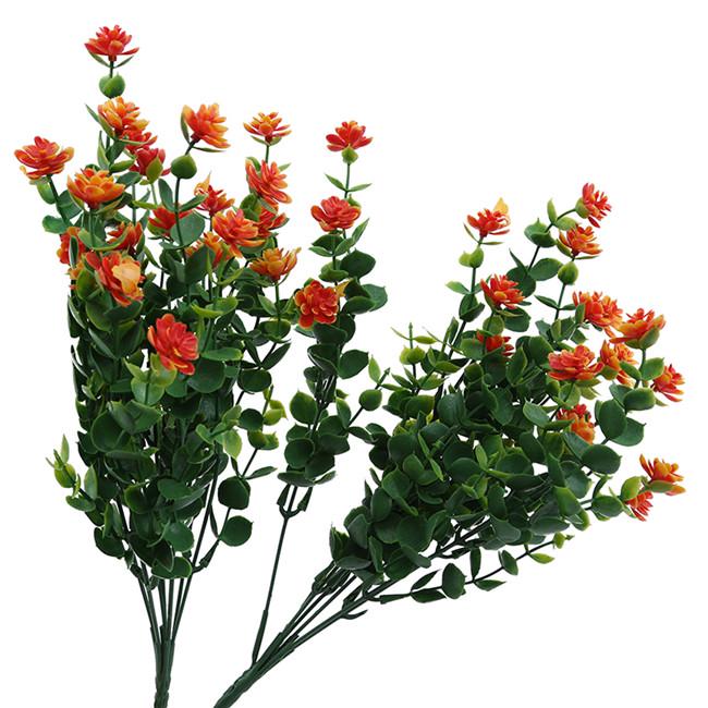 2Pcs Simulation Flower Artificial Milan Grain Plastic Flower Wedding Party Garden Home Decoration