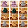 Traditional Drawstring Candy Bag Chinese Wedding Gift Bag Creative Flannel Gift Bag  Party
