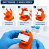 2Pcs Plastic Material Vial Label Applicator Precision Align Label Applicator Stand  For Sample Vial