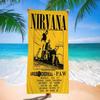 Band Hot N-Nirvana Microfiber Printed Beach Towel Mountain Climbing Yoga Beach Swimming Running Absorbent Soft Towel