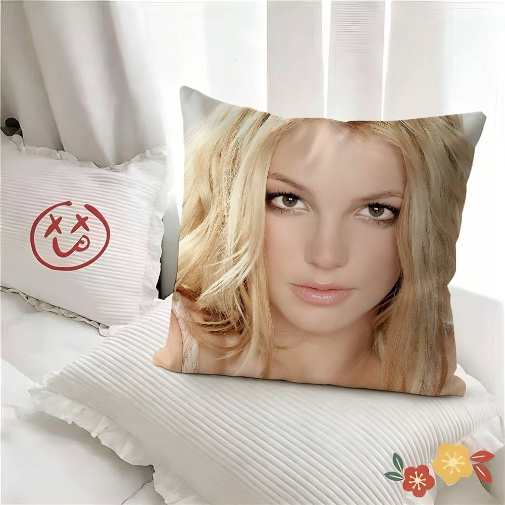 pc Pop Superstar BBritney Spears Pillow Case Fashion Square Pillowcase Bedroom Sofa Room Ins Decoration Leisure