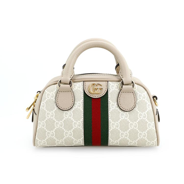 Gucci Ophidia Mini Boston Bag GG Supreme Web Stripe 724606-FABEX-9642