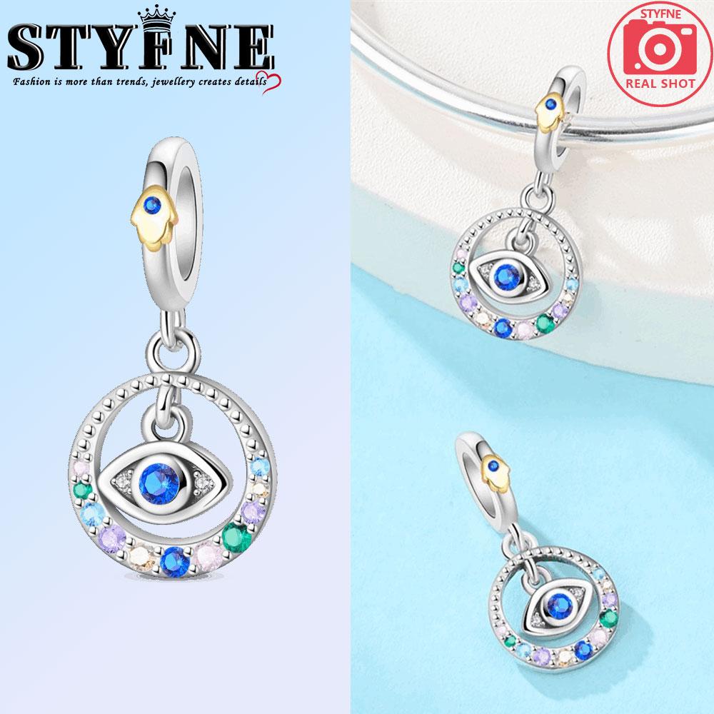 Copper Faith Cross Series Demon Eye Guardian Hand Charms Beads Pendant For Original Bracelet Woman Girl Jewelry